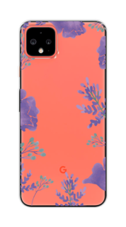 Чехол Awog на Google Pixel 4 XL "Сиреневая цветочная рамка"
