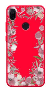 Чехол Awog на Xiaomi Redmi 7 "Розовая цветочная рамка"