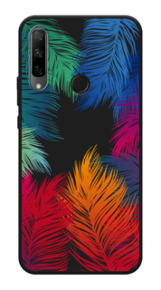 Чехол Awog на Huawei Y9 Prime 2019 "Рамка из перьев"