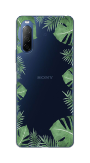 Чехол Awog на Sony Xperia 10 II "Листья папоротника рамка"