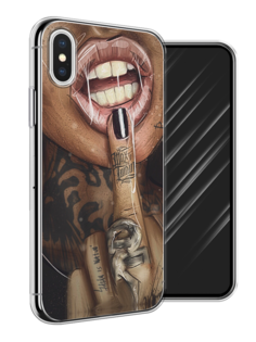 Чехол Awog на Apple iPhone XS (10S) / Айфон XS (10S) "Девушка с татуировками"