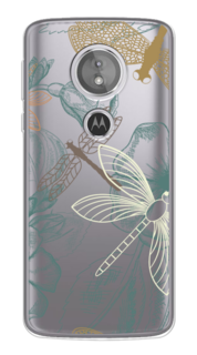 Чехол Awog на Motorola Moto G6 Play / Моторола Мото G6 Плэй "Тени стрекоз"