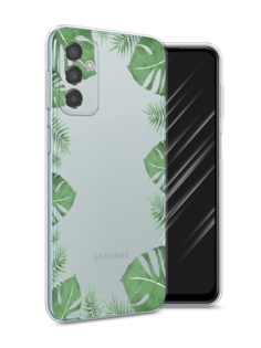 Чехол Awog на Samsung Galaxy M23 5G / Самсунг M23 5G "Листья папоротника рамка"