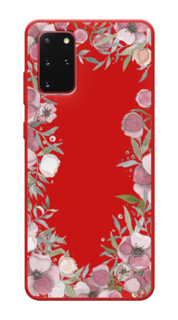 Чехол Awog на Samsung Galaxy S20 Plus "Розовая цветочная рамка"
