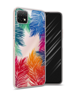 Чехол Awog на Wiko T3 "Рамка из перьев"
