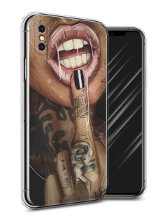 Чехол Awog на Apple iPhone XS Max (10S Max) Девушка с татуировками"