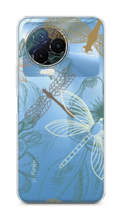 Силиконовый чехол Awog "Тени стрекоз" для Infinix Note 12 Pro 4G