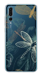 Чехол Awog на Huawei P20 Pro "Тени стрекоз"