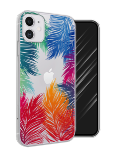 Чехол Awog на Apple iPhone 11 / Айфон 11 "Рамка из перьев"