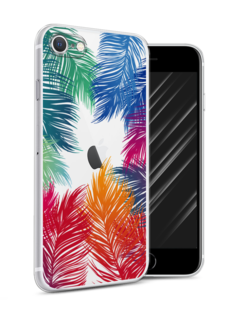 Чехол Awog на Apple iPhone 7 / Айфон 7 "Рамка из перьев"