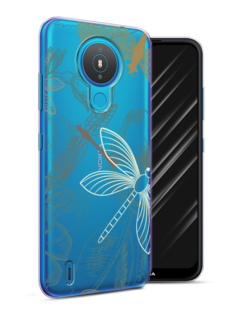 Чехол Awog на Nokia 1.4 / Нокиа 1.4 "Тени стрекоз"