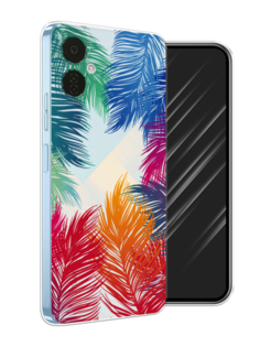 Чехол Awog на Tecno Camon 19 Neo "Рамка из перьев"