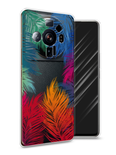 Чехол Awog на Xiaomi 12S Ultra "Рамка из перьев"