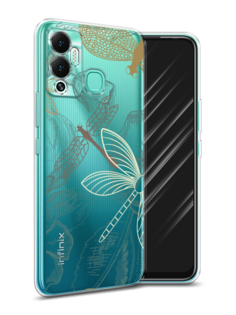 Чехол Awog на Infinix Hot 12 Play "Тени стрекоз"