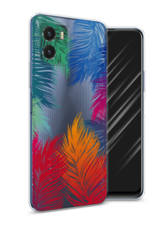 Чехол Awog на Vivo Y10 "Рамка из перьев"