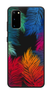 Чехол Awog на Samsung Galaxy S20 "Рамка из перьев"
