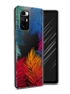 Чехол Awog на Xiaomi Mi Mix Fold "Рамка из перьев"