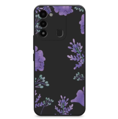 Чехол Awog "Сиреневая цветочная рамка" для Tecno Spark 8C