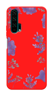 Чехол Awog на Honor 20 Pro "Сиреневая цветочная рамка"