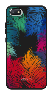 Чехол Awog на Xiaomi Redmi 6A "Рамка из перьев"