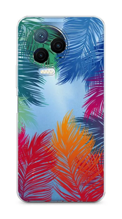 Силиконовый чехол Awog "Рамка из перьев" для Infinix Note 12 Pro 4G