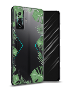 Чехол Awog на Xiaomi Redmi K50 GE/F4 GT "Листья папоротника рамка"