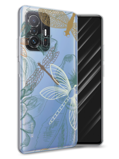 Чехол Awog на Xiaomi Mi 11T "Тени стрекоз"
