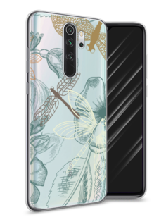 Чехол Awog на Xiaomi Redmi Note 8 Pro "Тени стрекоз"