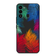 Чехол Awog "Рамка из перьев" для Tecno Spark 8C