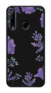 Чехол Awog на Honor 20e "Сиреневая цветочная рамка"