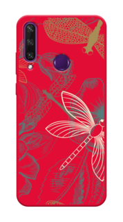 Чехол Awog на Huawei Y6p "Тени стрекоз"