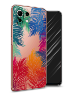 Чехол Awog на Xiaomi Mi 11 Lite/5G NE "Рамка из перьев"