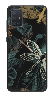 Чехол Awog на Samsung Galaxy A71 4G "Тени стрекоз"