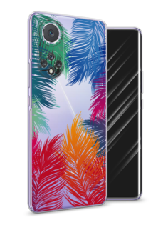 Чехол Awog на Huawei Nova 9 "Рамка из перьев"