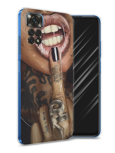 Чехол Awog на Xiaomi Redmi Note 11 4G Global/Redmi Note 11S "Девушка с татуировками"
