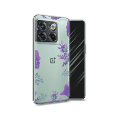 Чехол Awog на OnePlus 10T / ВанПлас 10T "Сиреневая цветочная рамка"