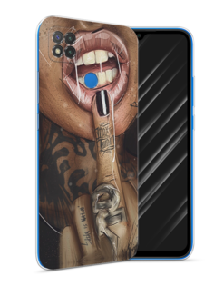 Чехол Awog на Xiaomi Redmi 9C "Девушка с татуировками"