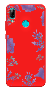 Чехол Awog на Huawei P Smart 2019/Honor 10 Lite "Сиреневая цветочная рамка"