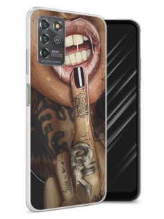 Чехол Awog на ZTE Blade V30 Vita / ЗТЕ Блэйд V30 Vita "Девушка с татуировками"
