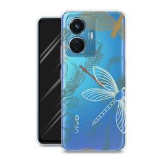 Чехол Awog на Vivo T1 44W "Тени стрекоз"