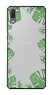 Чехол Awog на Sony Xperia L3 "Листья папоротника рамка"