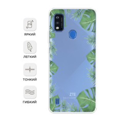 Чехол Awog на ZTE Blade A51 / ЗТЕ Блэйд A51 "Тени стрекоз"