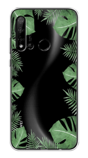 Чехол Awog на Huawei P20 lite 2019 "Листья папоротника рамка"