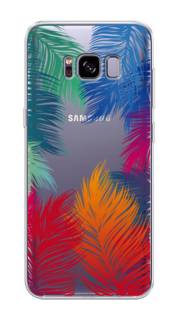Чехол Awog на Samsung Galaxy S8 + "Рамка из перьев"