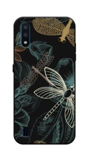 Чехол Awog на Samsung Galaxy M01 / Самсунг M01 "Тени стрекоз"