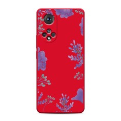 Чехол Awog на Honor 50/Nova 9 "Сиреневая цветочная рамка"