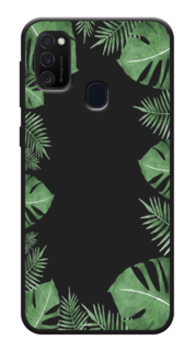 Чехол Awog на Samsung Galaxy M21/M30s "Листья папоротника рамка"