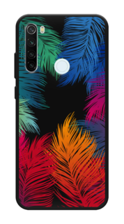 Чехол Awog на Xiaomi Redmi Note 8T "Рамка из перьев"