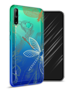 Чехол Awog на Huawei P40 lite E "Тени стрекоз"