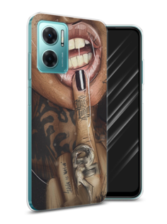 Чехол Awog на Xiaomi Redmi 10 5G "Девушка с татуировками"